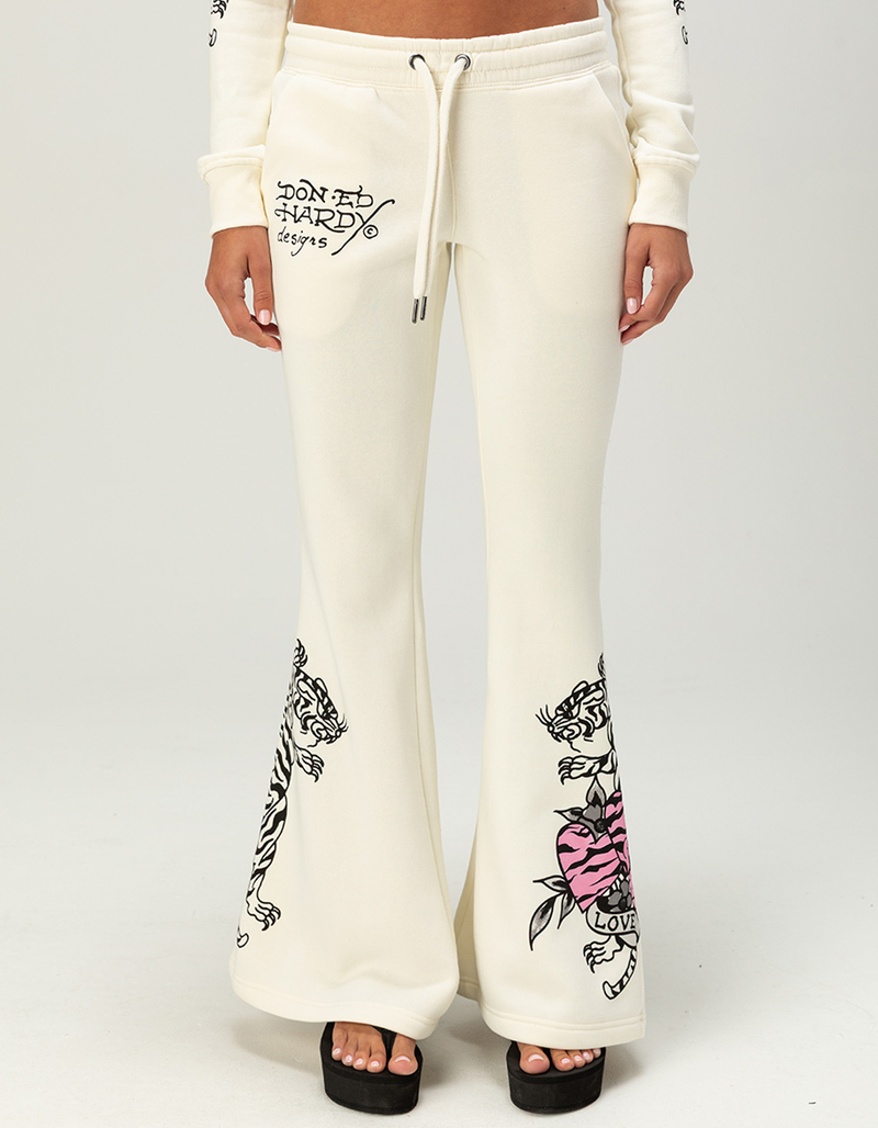 ED HARDY Love Kills Slowly Womens Bootcut Sweatpants image number 1