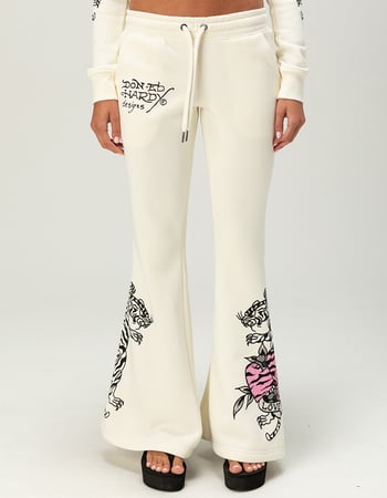 ED HARDY Love Kills Slowly Womens Bootcut Sweatpants Alternative Image