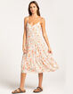 RSQ Womens Print Tier Midi Dress image number 1