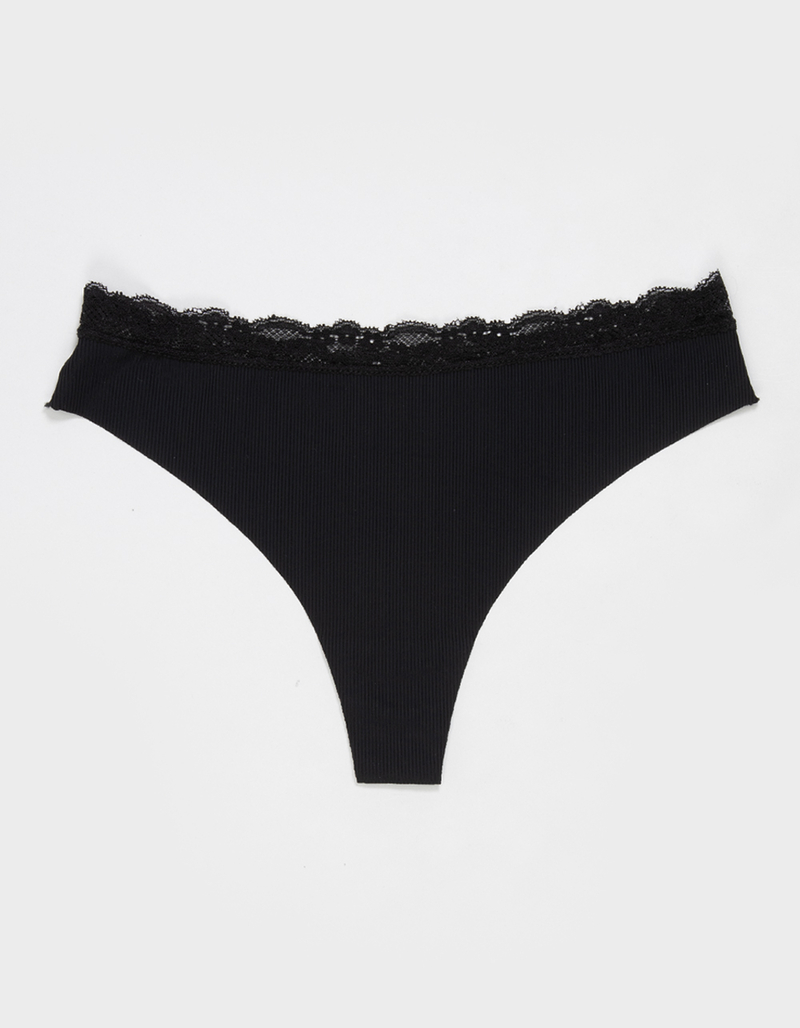 FULL TILT Lasercut Lace Waist Thong image number 0