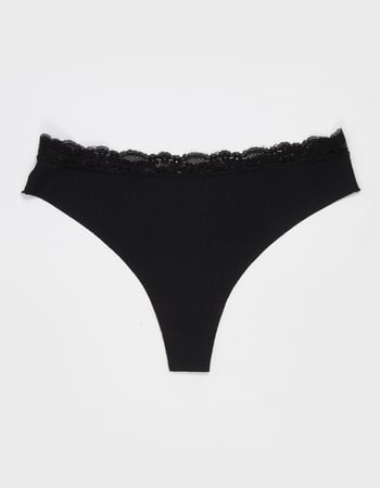 FULL TILT Lasercut Lace Waist Thong Primary Image