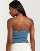 RSQ Womens Washed Cinch Tube Top image number 4