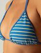 FULL TILT Texture Stripe Triangle Bikini Top image number 2