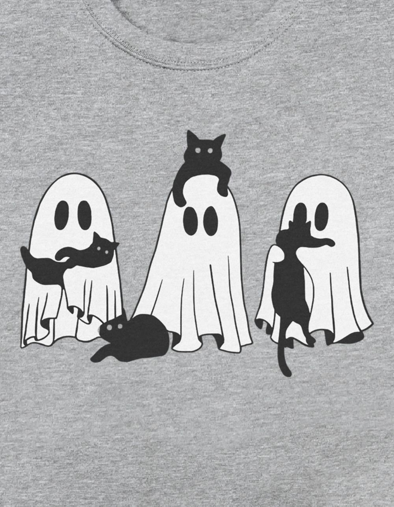 GHOST Black Cats And Ghosts Unisex Crewneck Sweatshirt image number 1