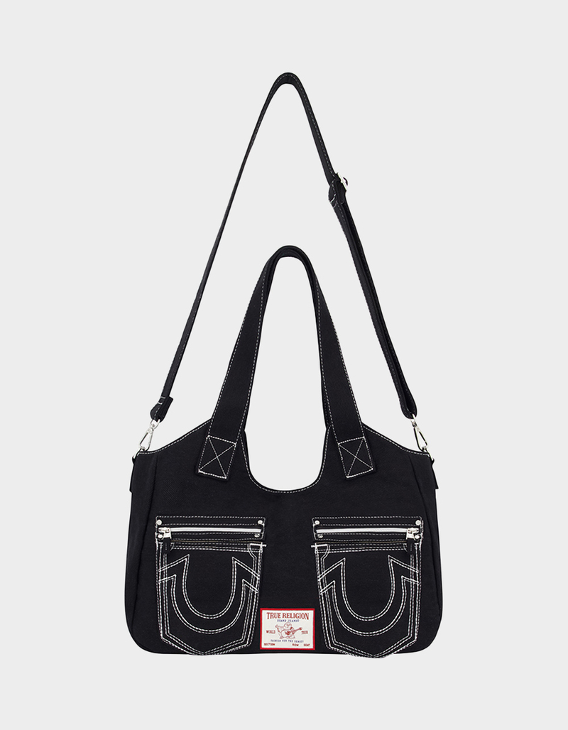 TRUE RELIGION Horseshoe Stitch Satchel Bag image number 4