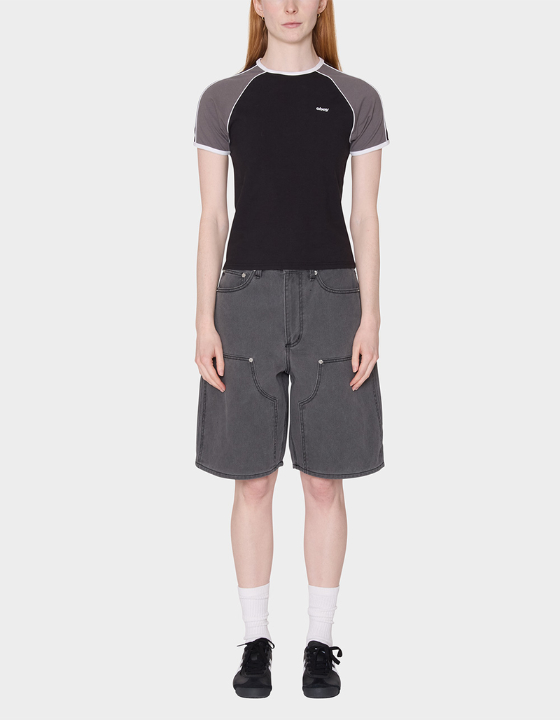 OBEY Replay Raglan Womens Short Sleeve Tee image number 1