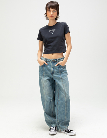 GUESS ORIGINALS Womens Tapered Baggy Jeans Primary Image