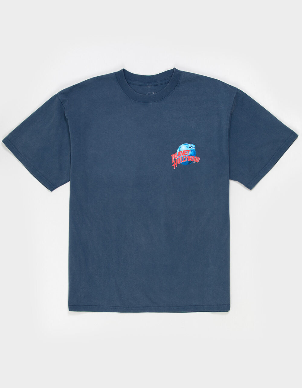 PLANET HOLLYWOOD Chicago Mens Boxy Tee - WASHED NAVY | Tillys