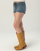 RSQ Womens Low Rise Lace Up Micro Shorts image number 3