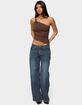EDIKTED Knotted One Shoulder Asymmetric Top image number 4