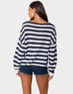 EDIKTED Anney Oversized Striped Sweater image number 5