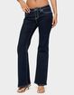 EDIKTED Louis Contrast Low Rise Jeans image number 1