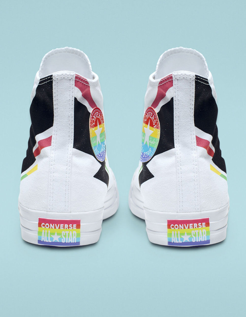 CONVERSE Chuck Taylor All Star Pride White High Top Shoes image number 4
