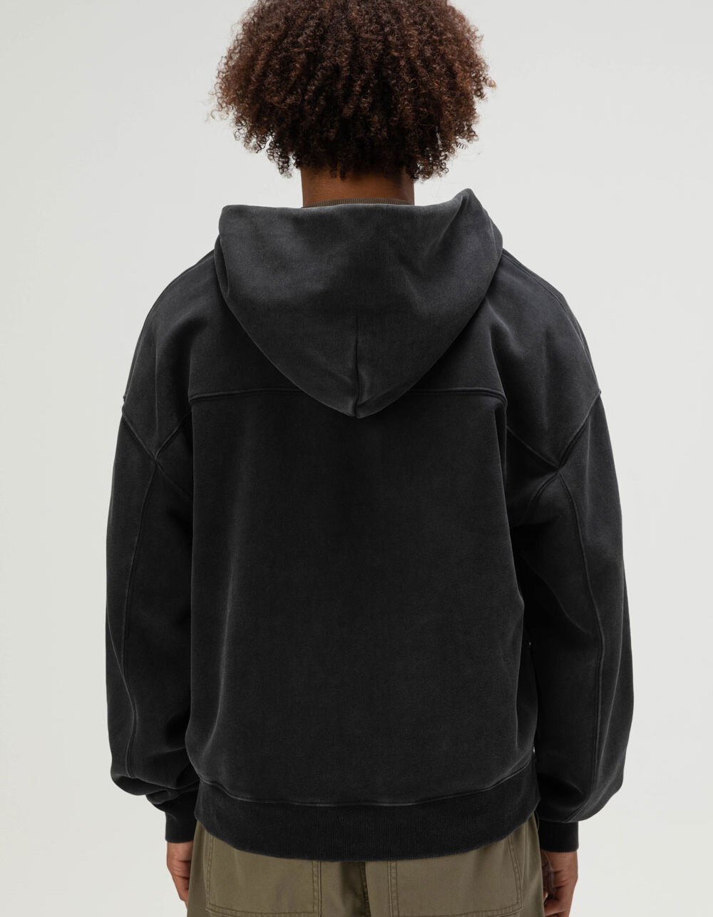 RSQ Mens Oversized Zip-Up Hoodie - BLACK | Tillys