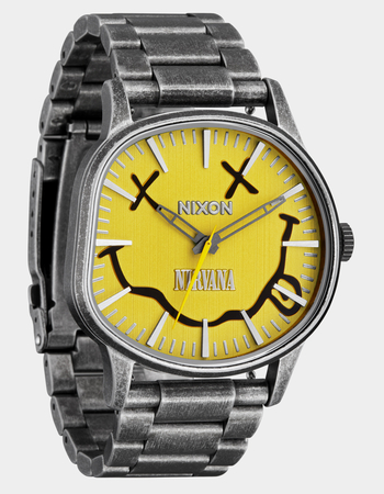 NIXON x Nirvana Wobble Sentry Stainless Steel Watch Alternative Image