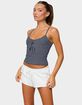 EDIKTED Tova Striped Scoop Tank Top image number 2