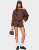 EDIKTED Kordelia Off Shoulder Sweatshirt image number 5