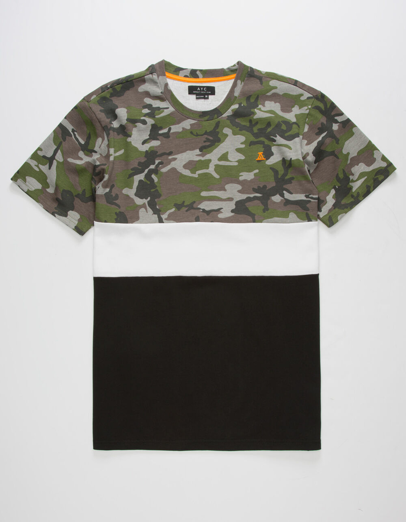 ASPHALT Camo Triblock Mens T-Shirt image number 0