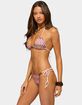 EDIKTED Alayna Zigzag Triangle Bikini Top image number 2