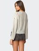EDIKTED Stripey Shredded Sweater image number 5