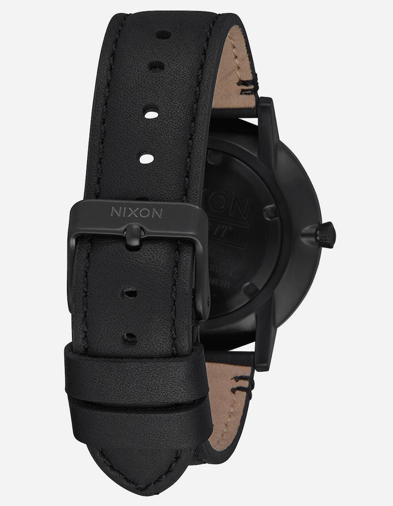 NIXON Porter Leather Black Watch image number 2