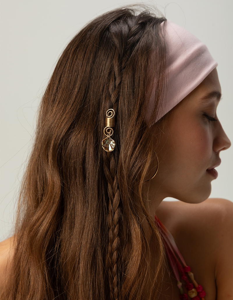 FULL TILT Shell Hair Ring Set image number 3