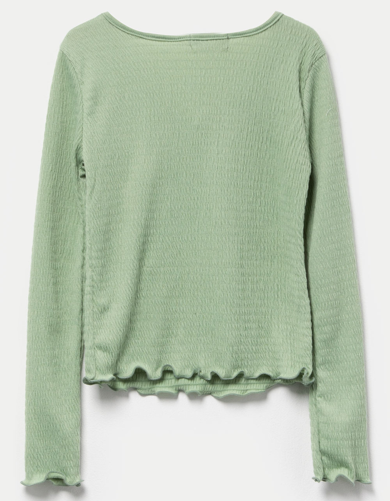 RSQ Girls Solid Smocked Cinch Top image number 2