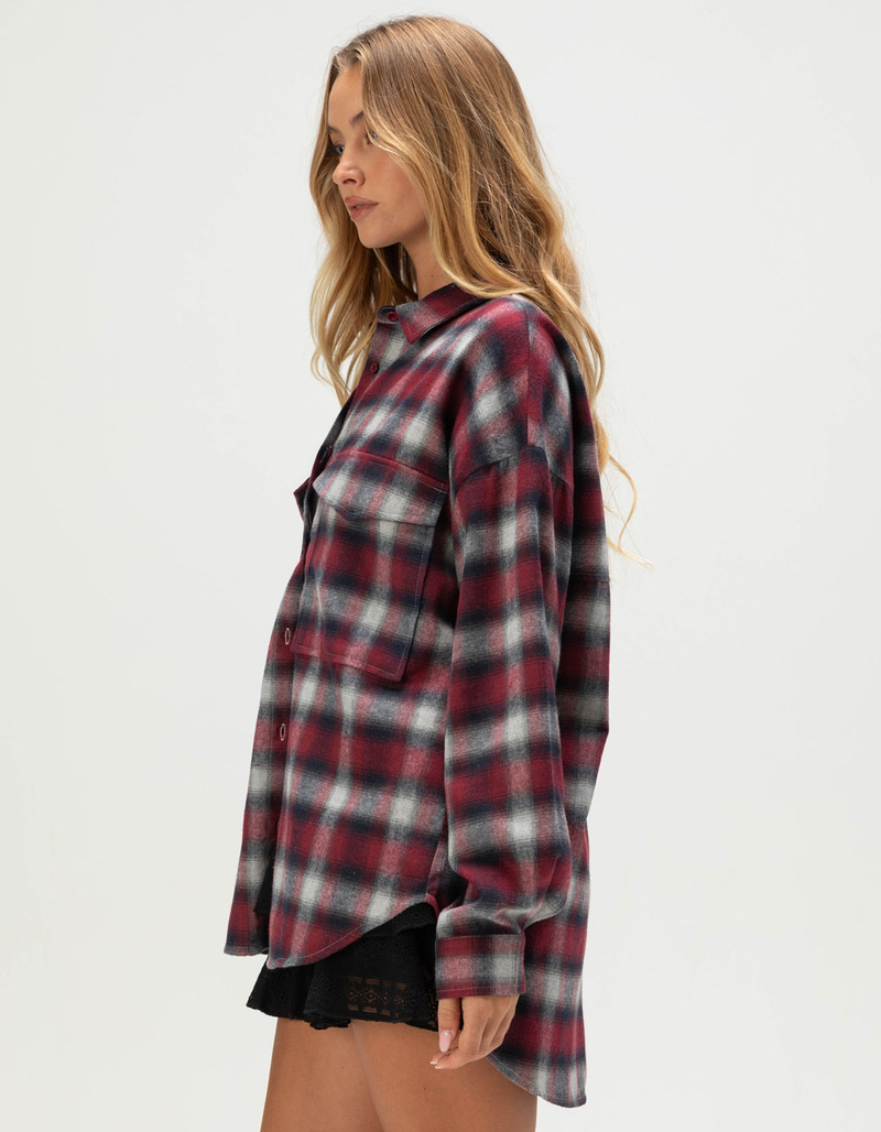 ACOA Womens Oversized Flannel  image number 2