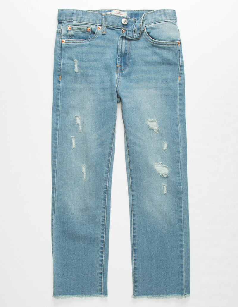 LEVI'S High Rise Ankle Ripped Medium Wash Girls Skinny Jeans image number 0