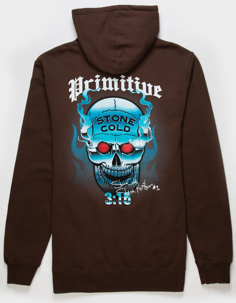 PRIMITIVE x WWE Austin Chrome Mens Hoodie image number 0