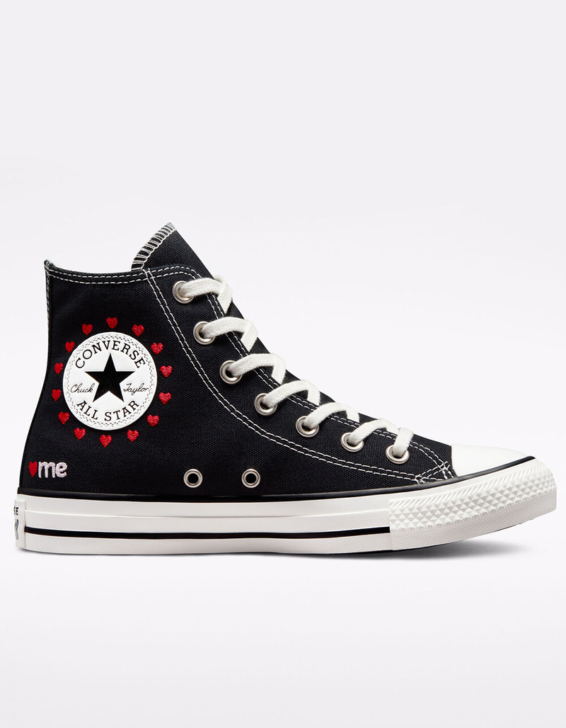 CONVERSE Chuck Taylor All Star Embroidered Hearts Womens Shoes image number 1