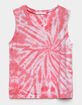 FULL TILT Tie Dye Wash Girls Muscle Tank image number 1