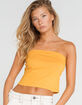 BOZZOLO Womens Mustard Tube Top image number 1