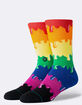 STANCE Drip Rainbow Mens Crew Socks image number 1