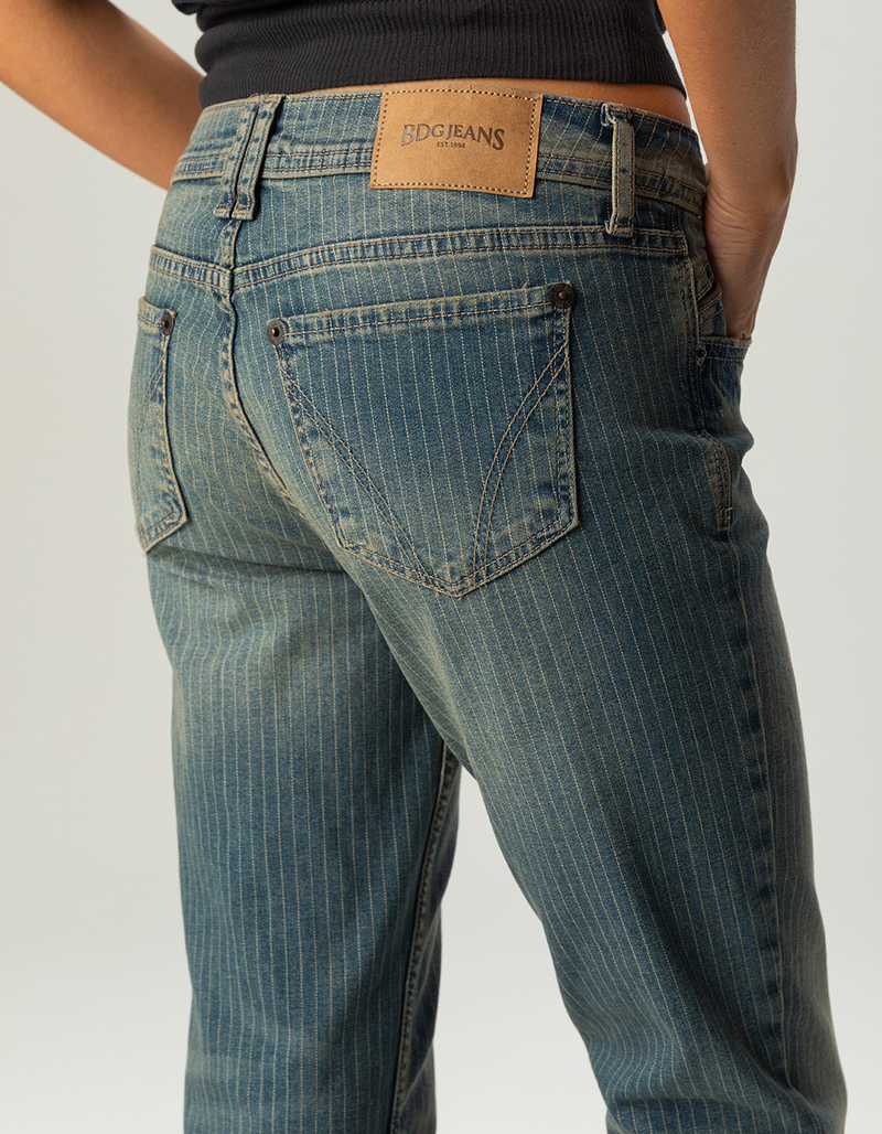 BDG Urban Outfitters Brooke Womens Low Rise Pinstripe Bootcut Jeans image number 5