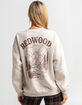FULL TILT Redwood Womens Crewneck Sweatshirt image number 1