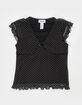 RSQ Girls Polka Dot Mesh Top image number 2