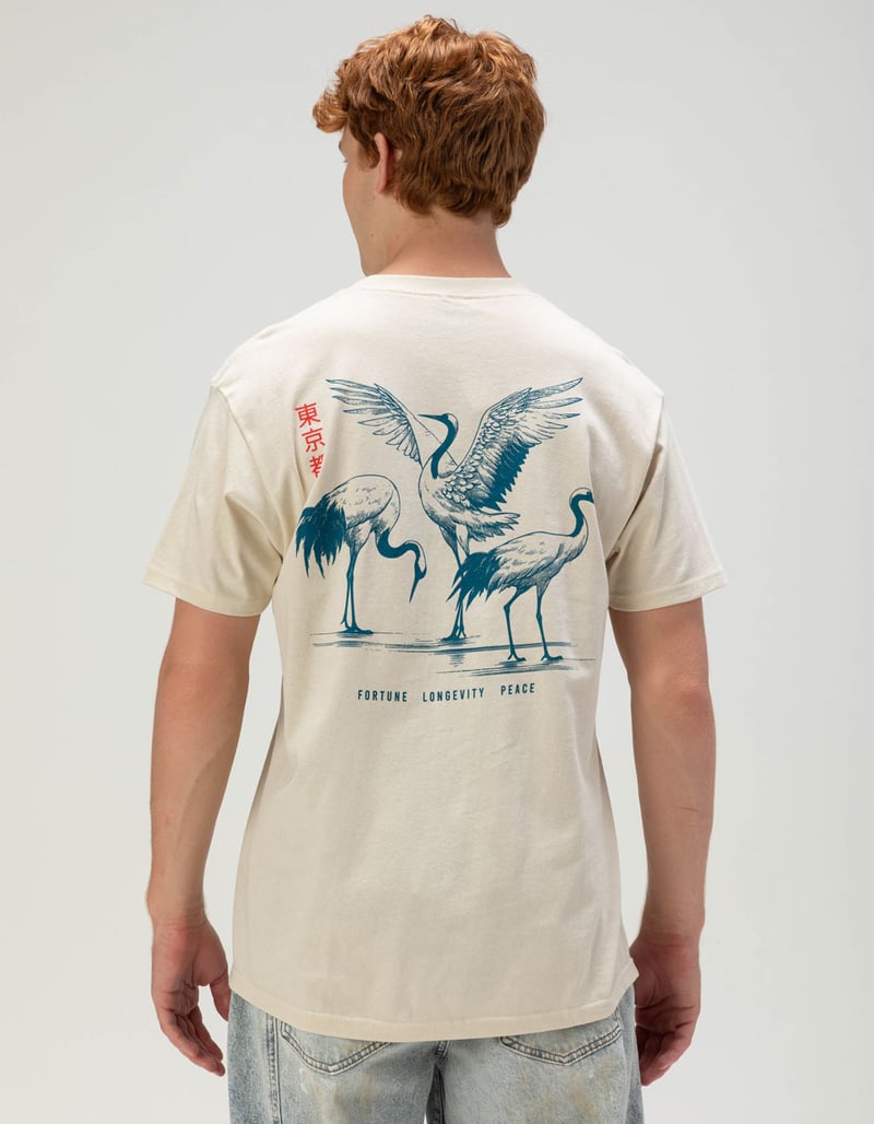 IKIGAI Cranes Mens Tee image number 0