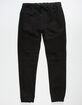 EAST POINTE Moto Black Mens Ripped Jogger Pants image number 1