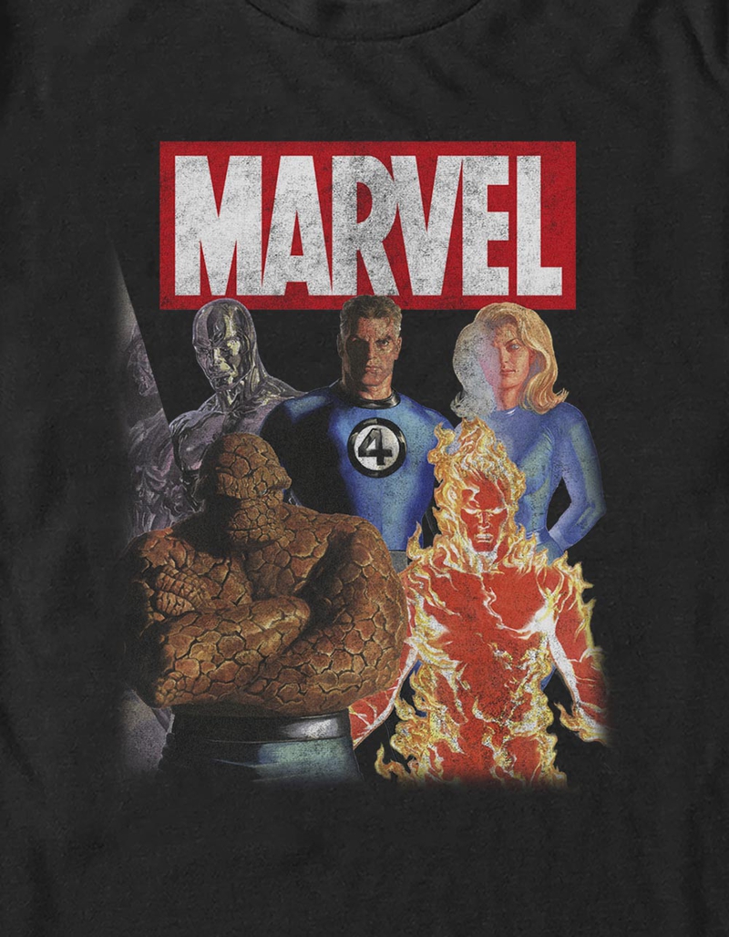FANTASTIC FOUR Group Distressed Unisex Tee image number 1