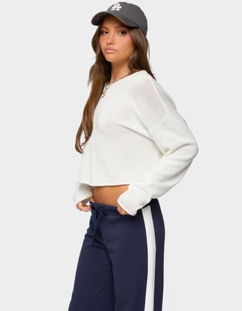 EDIKTED Leta Knit Long Sleeve Top Alternative Image