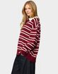 EDIKTED Rilynn Striped Polo Sweater image number 2