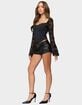 EDIKTED Kavita Lacey Bell Sleeve Top image number 4