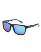 BLUE CROWN Texture Blue Mirror Sunglasses image number 1