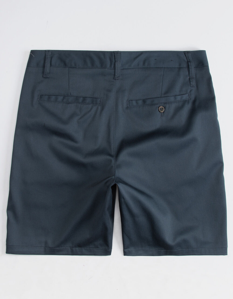 BLUE CROWN Slim Navy Mens Chino Shorts image number 1