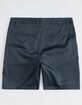 BLUE CROWN Slim Navy Mens Chino Shorts image number 2