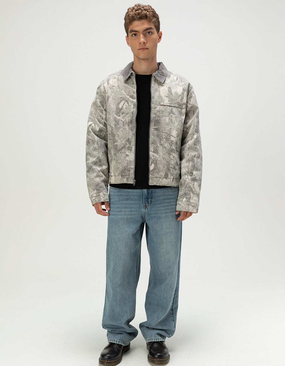 waysBARBOURＸBAPE® 1STCAMOBEDALEJACKET RSQ Mens Twill Workwear Jacket - CAMO | Tillys