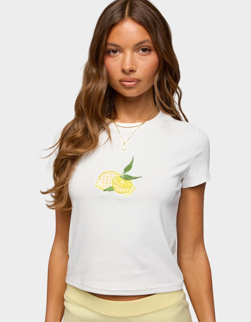 EDIKTED Lemon Patch Tee image number 2