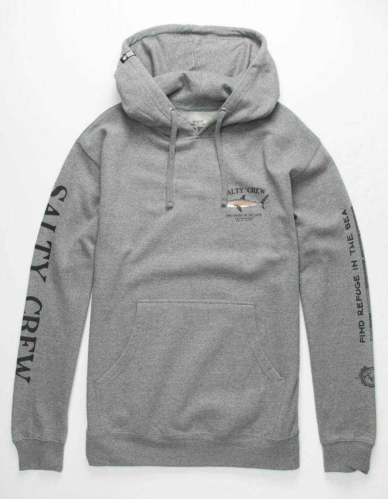 SALTY CREW Bruce Heather Gray Mens Hoodie image number 3