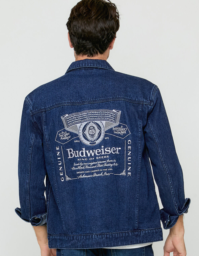 OLIVER LOGAN Budweiser Mens Trucker Jacket image number 3